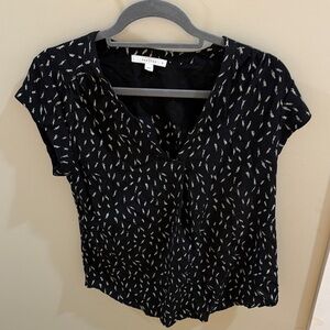 Fun2Fun Black and White Patterned Blouse